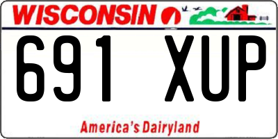 WI license plate 691XUP
