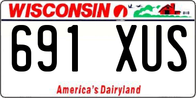 WI license plate 691XUS