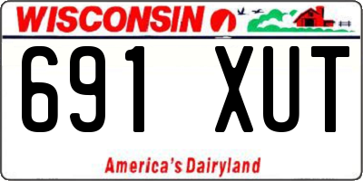 WI license plate 691XUT