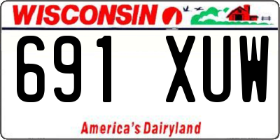 WI license plate 691XUW