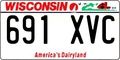 WI license plate 691XVC
