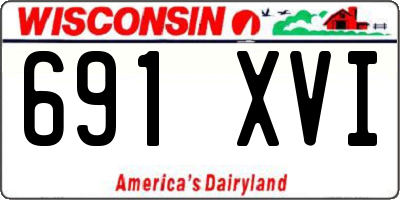 WI license plate 691XVI