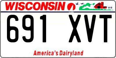 WI license plate 691XVT
