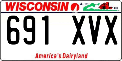 WI license plate 691XVX