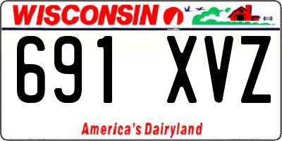 WI license plate 691XVZ
