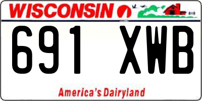 WI license plate 691XWB