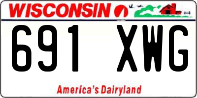 WI license plate 691XWG