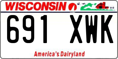 WI license plate 691XWK