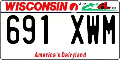 WI license plate 691XWM