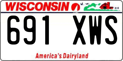 WI license plate 691XWS