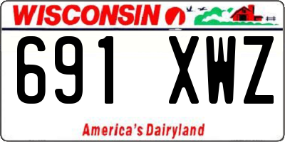 WI license plate 691XWZ