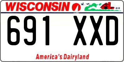 WI license plate 691XXD