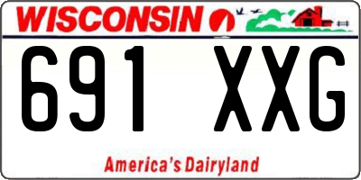 WI license plate 691XXG