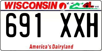 WI license plate 691XXH