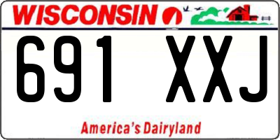WI license plate 691XXJ