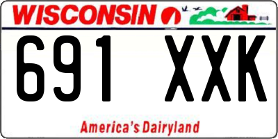 WI license plate 691XXK