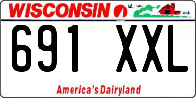 WI license plate 691XXL