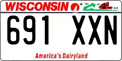 WI license plate 691XXN