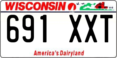 WI license plate 691XXT