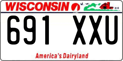 WI license plate 691XXU