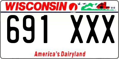 WI license plate 691XXX