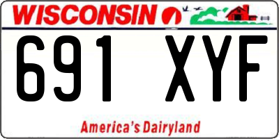 WI license plate 691XYF