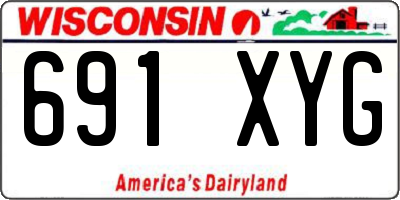 WI license plate 691XYG