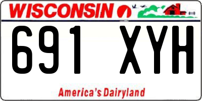 WI license plate 691XYH