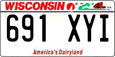 WI license plate 691XYI