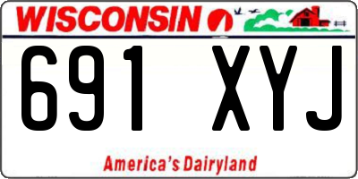 WI license plate 691XYJ