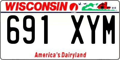 WI license plate 691XYM