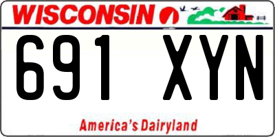 WI license plate 691XYN