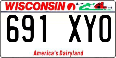 WI license plate 691XYO