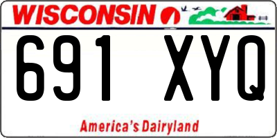 WI license plate 691XYQ