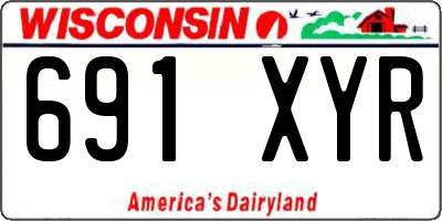 WI license plate 691XYR