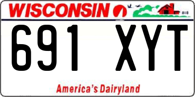 WI license plate 691XYT