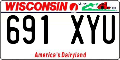WI license plate 691XYU