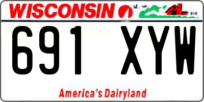 WI license plate 691XYW