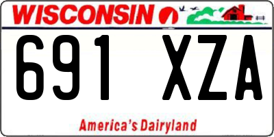 WI license plate 691XZA