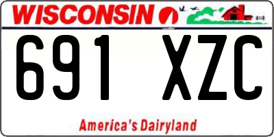 WI license plate 691XZC