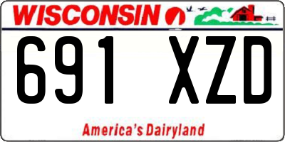 WI license plate 691XZD