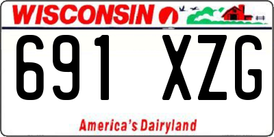 WI license plate 691XZG