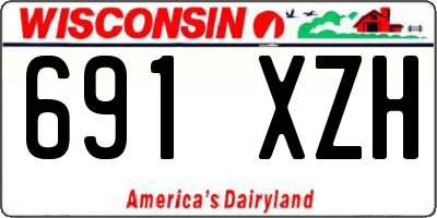 WI license plate 691XZH