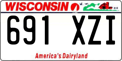 WI license plate 691XZI