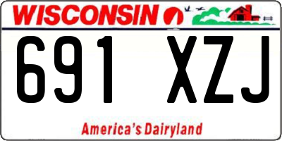 WI license plate 691XZJ