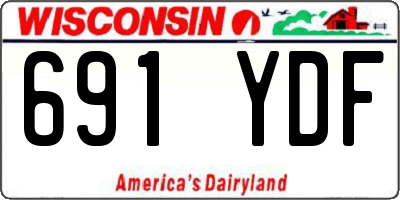 WI license plate 691YDF