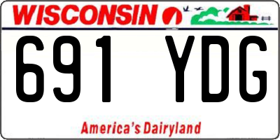 WI license plate 691YDG