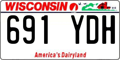 WI license plate 691YDH