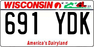 WI license plate 691YDK