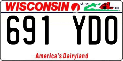 WI license plate 691YDO